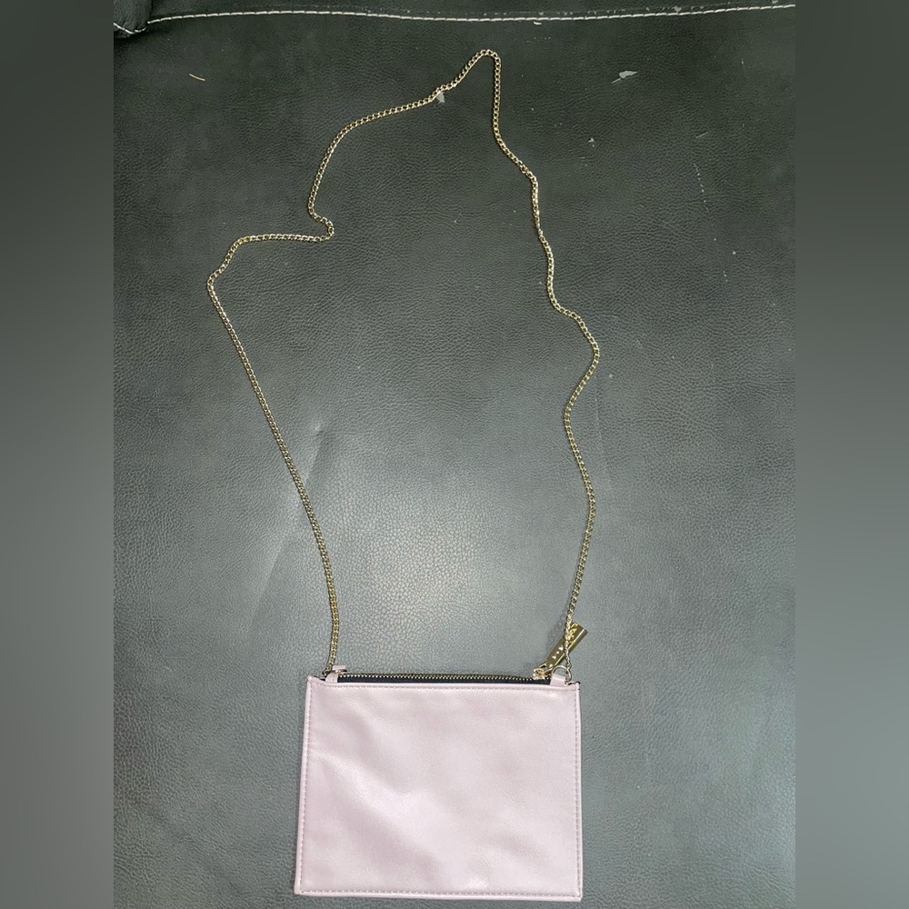 Big Buddha Lavender Faux Leather Chain Crossbody Bag
